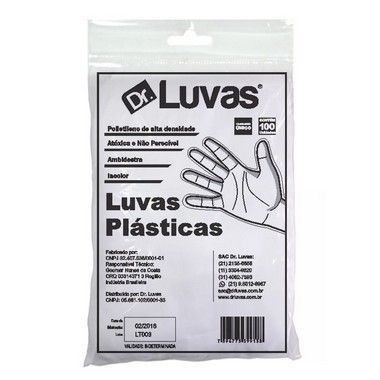 Luva Descartável Plástica - Dr. Luvas
